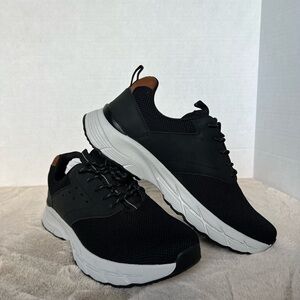 Sleek Black and White Athletic Shoes for Men
